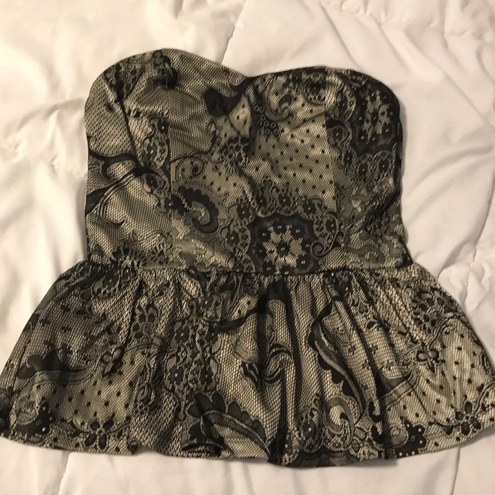 Lace tube top
